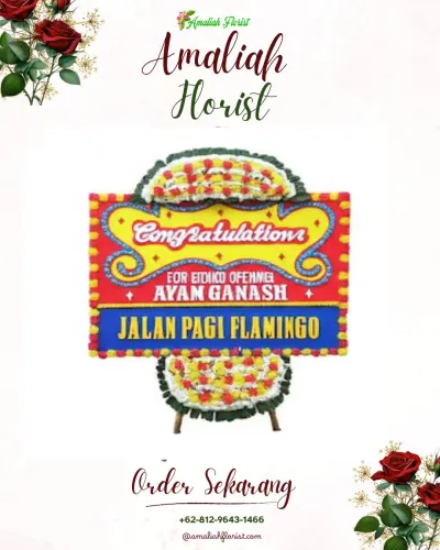 Bunga Papan Congratulation di Pangatikan